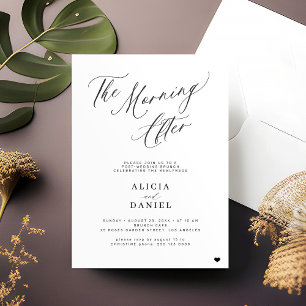 's Morgens na het afscheidsfeest van de bruinparti Kaart