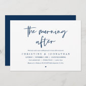 's Morning After, uitnodiging na bruiloft (Voorkant / Achterkant)