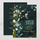 's Nachts:  Afstudeerfeest uitnodigingen (Voorkant / Achterkant)