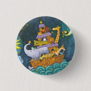 's Nachts ark Ronde Button 3,2 Cm