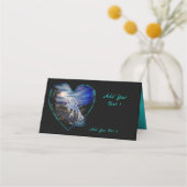 's Nachts bij Dolphin Love Place Card (Voorkant)