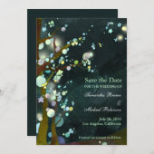 's Nachts: De datumuitnodigingen opslaan Save The Date (Voorkant / Achterkant)