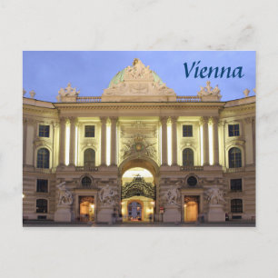 's Nachts foto van Alte Hofburg in Wenen Briefkaart