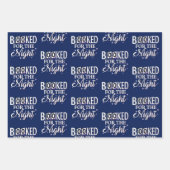 's Nachts geboekt Inpakpapier Vel (Voorkant 2)