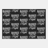 's Nachts geboekt Inpakpapier Vel (Voorkant)