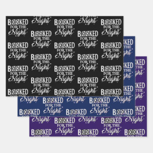 's Nachts geboekt Inpakpapier Vel