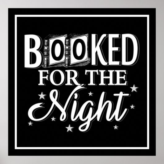 's Nachts geboekt Poster (Voorkant)