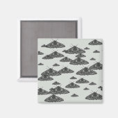 's Nachts in de nacht Magneet (Voorkant / Achterkant)