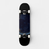 's Nachts licht de stad van de aarde Skateboard (Voorkant)