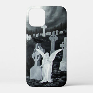 's Nachts op het kerkhof - Angel iPhone 12 Mini Hoesje