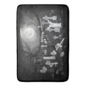 's Nachts op het kerkhof - Angel met Devil Badmat (Voorkant Verticaal)