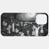 's Nachts op het kerkhof - Angel met Devil Case-Mate iPhone Case (Achterkant / Rechts)
