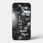 's Nachts op het kerkhof - Angel met Devil Case-Mate iPhone Case (Achterkant)
