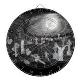 's Nachts op het kerkhof - Angel met Devil Dartbord (Voorkant)