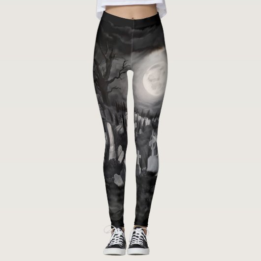 's Nachts op het kerkhof - Angel met Devil Leggings (Voorkant)
