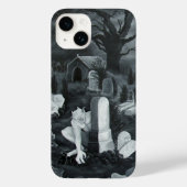's Nachts op het kerkhof - Devil Case-Mate iPhone Case (Achterkant)