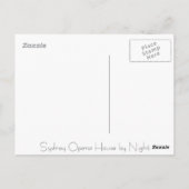 's nachts opera briefkaart (Achterkant)