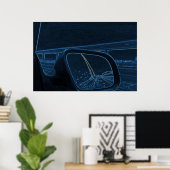's nachts rijden poster (Thuiskantoor)