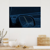 's nachts rijden poster (Keuken)