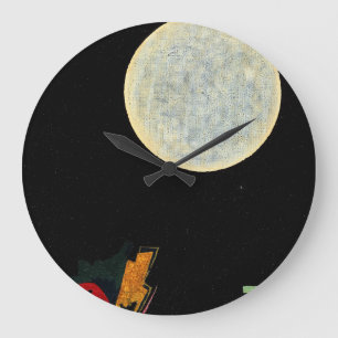 's Nachts schilderen door Wassily Kandinsky Grote Klok