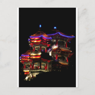 's nachts tempel briefkaart