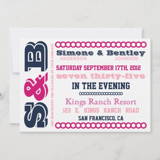 S n'B Invitation (Devant)