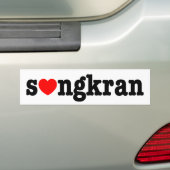 s ❤ ngkran ~ Heart Songkran Bumpersticker (Op auto)