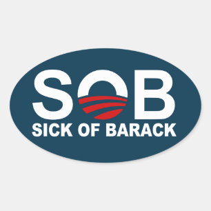 S.O.B. - Ziek van Barack Ovale Sticker