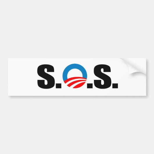 S.O.S. BUMPERSTICKER (Voorkant)