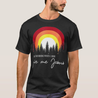 's Ochtends als ik stijf geef me Jezus (7) T-shirt