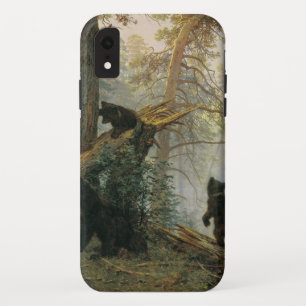 's Ochtends in een pijnbos iPhone XR Hoesje
