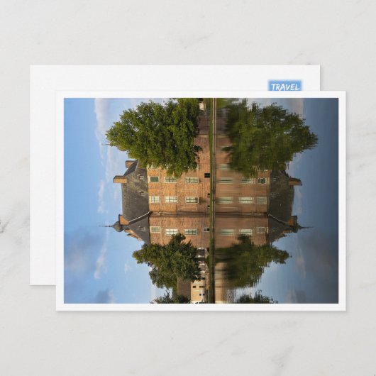 's Ochtends vroeg, kasteel Cannenburg, Nederland Briefkaart (Voorkant / Achterkant)