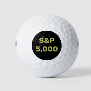 S&P 5.000 Level Stock Market Index Celebration Golfballen