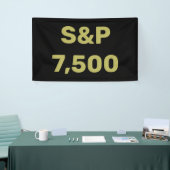 S&P 7,500 Level Stock Market Index Celebration Spandoek (Beurs)