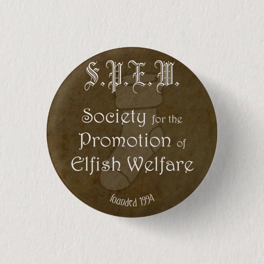 S.P.E.W. Badge Ronde Button 3,2 Cm (Voorkant)