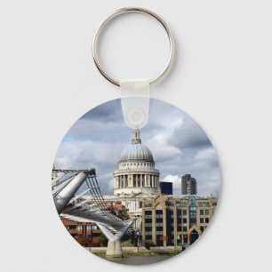 S Paul's Cathedral-Millennium Bridge-Londen Sleutelhanger
