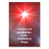 S Persei Kaart (Achterkant)