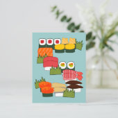 S pour carte postale Sushi (Debout devant)
