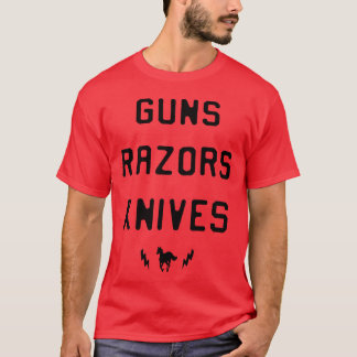 s rasoirs couteaux cheval t-shirts drôles