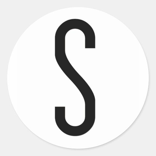 S RONDE STICKER (Voorkant)