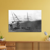 S.S. Alice McDonald Wreck Ilwaco Peninsula Canvas Afdruk (Insitu (Woonkamer))