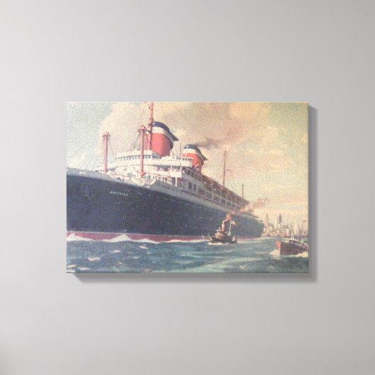 S.S. Amerika Canvas Afdruk (Voorkant)