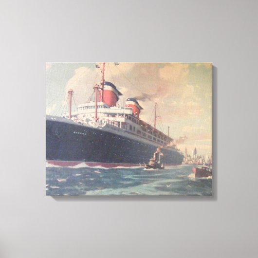 S.S. Amerika Canvas Afdruk (Voorkant)