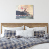 S.S. Amerika Canvas Afdruk (Insitu (Slaapkamer))