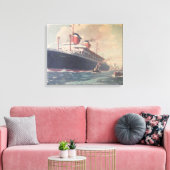 S.S. Amerika Canvas Afdruk (Insitu (Woonkamer))