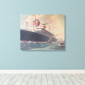 S.S. Amerika Canvas Afdruk (Insitu (Houten vloer))