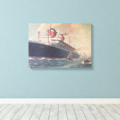 S.S. Amerika Canvas Afdruk (Insitu (Houten vloer))