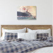 S.S. Amerika Canvas Afdruk (Insitu (Slaapkamer))