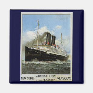 S.S. Caledonia - New York van en naar Glasgow Magneet