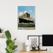 S.S. Caledonia  Ship Advertisement Poster (Thuiskantoor)